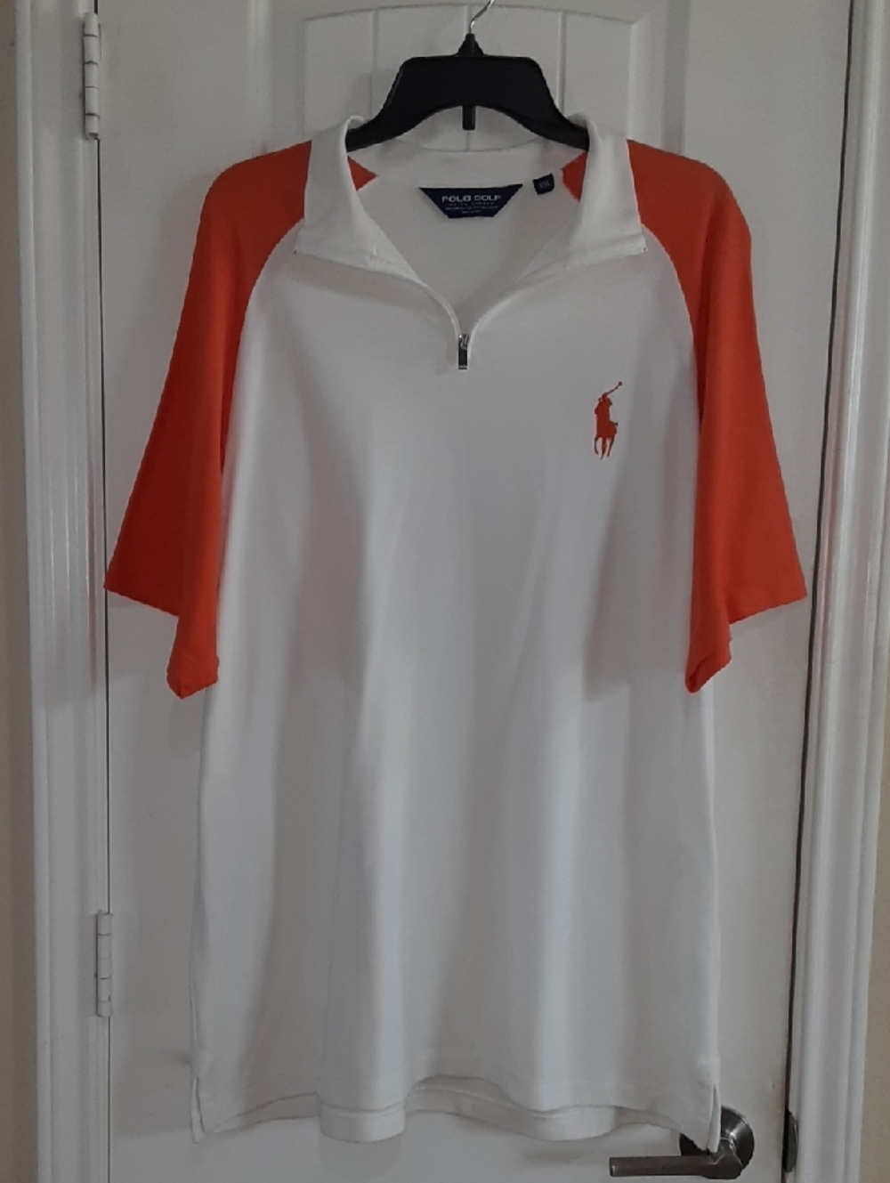 VTG Polo Golf Ralph Lauren Big Pony 1/4 Zip Raglan Shirt - XXL - EUC